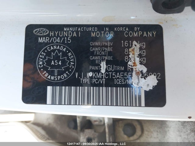 Hyundai dohc gdi gamma 2015 KMHCT5AE5FU225992 Image 19