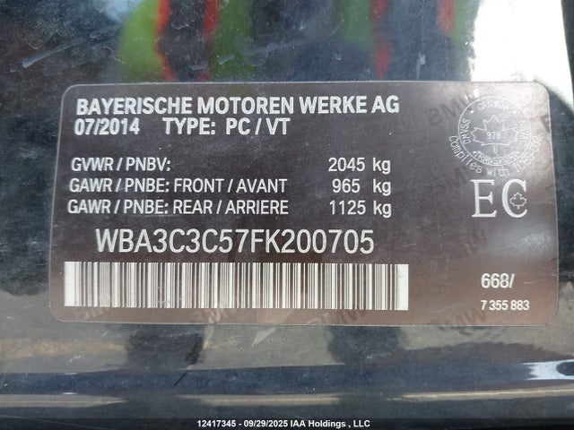 BMW 320i 2015 WBA3C3C57FK200705 Image 18