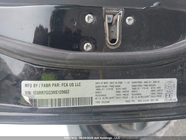 RAM 1500 2022 1C6RR7GG3NS120662 Image 9