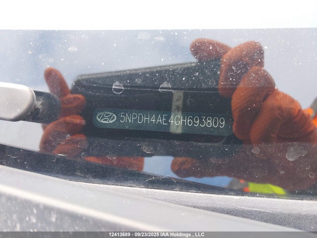 5NPDH4AE4GH693809 Hyundai dohc mpi nu