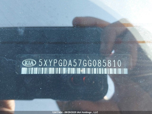 5XYPGDA57GG085810 KIA dohc gdi lambda ii