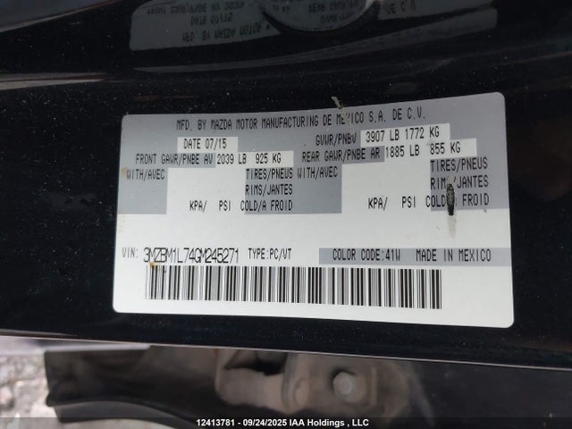 3MZBM1L74GM245271 Mazda pe