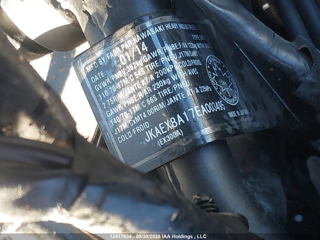 Kawasaki Ninja 300 2014 JKAEX8A17EA003495 Image 10