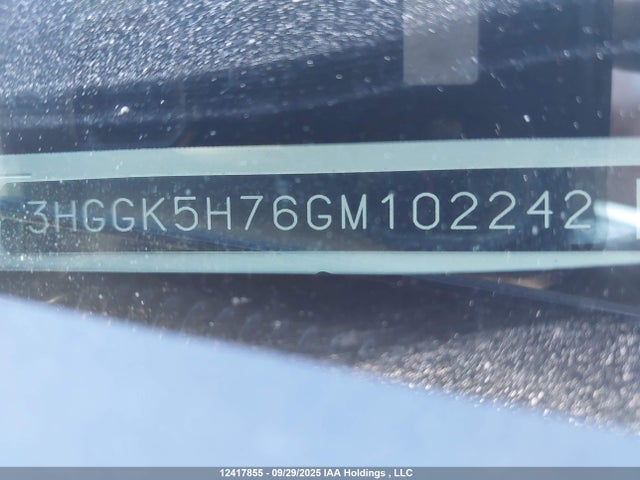3HGGK5H76GM102242 Honda l15b1