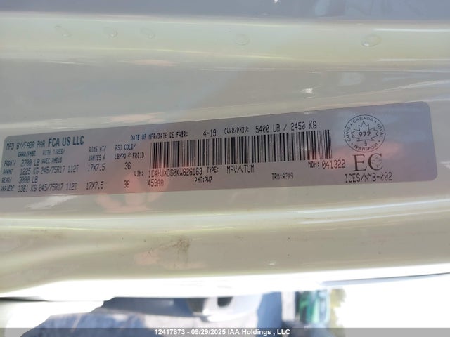 1C4HJXDG0KW626163 Jeep Wrangler