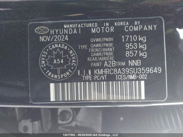 Hyundai mpi gamma ii 2025 KMHRC8A39SU359649 Image 9