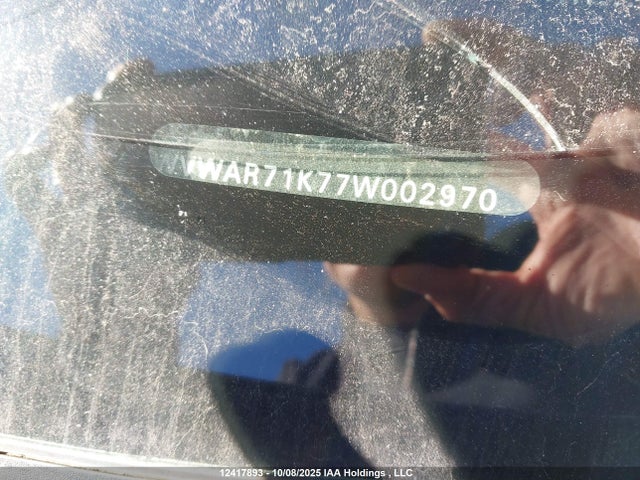 12417893 :رقم المزاد ، WVWAR71K77W002970 vin ، 2007 Volkswagen Rabbit مزاد بيع