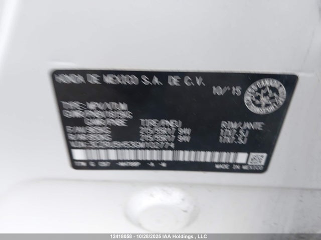 3CZRU5H53GM102774 Honda HR-V EX
