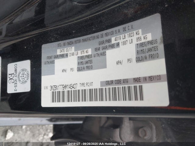 Mazda pe 2017 3MZBN1T79HM145407 Image 18