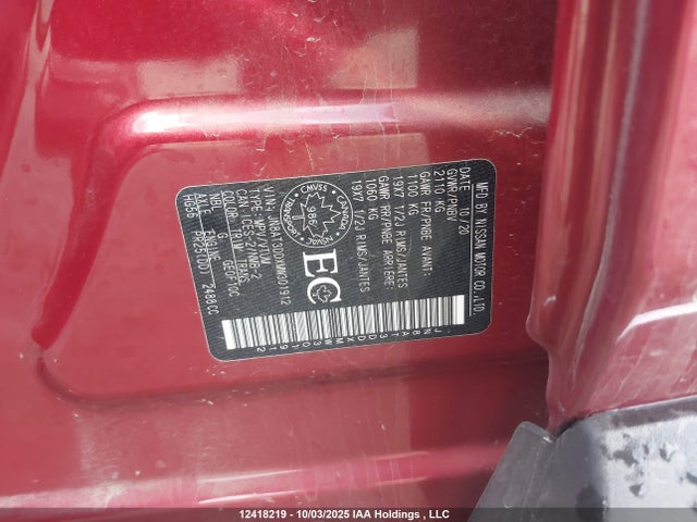 JN8AT3DDXMW301912 Nissan 2021