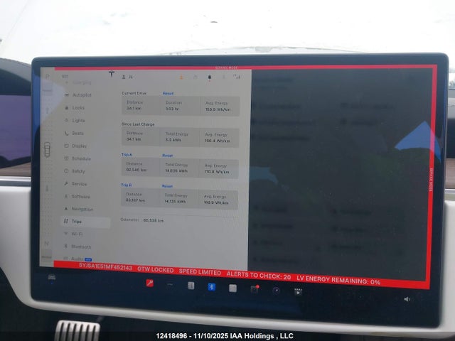 5YJSA1E51MF452143 Tesla MODEL S