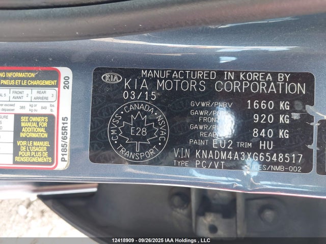 Aukcja sprzedaży 2016 Kia Rio Ex/ex+ W/sunroof/lx/lx+/lx+ Eco/sx, vin: KNADM4A3XG6548517, numer aukcji: 12418909