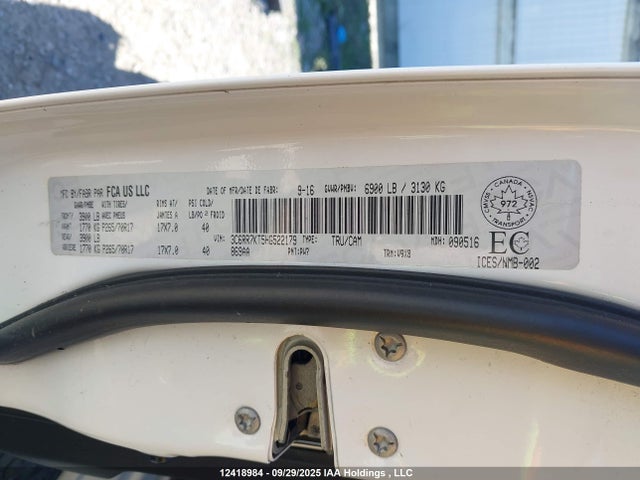 3C6RR7KT5HG522179 RAM 2017