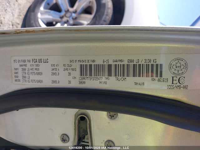 RAM 1500 2015 1C6RR7MT5FS725477 Image 9