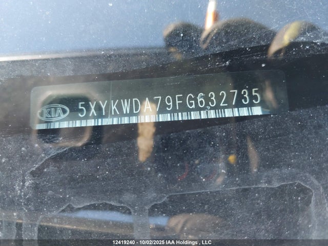 5XYKWDA79FG632735 KIA gasoline 3.3 v6 gdi lambda ii