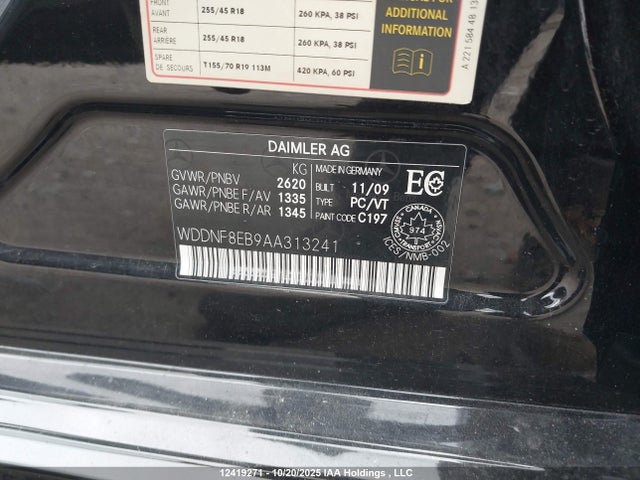 Продажа на аукционе авто 2010 Mercedes-benz S 450 4matic, vin: WDDNF8EB9AA313241, номер лота: 12419271