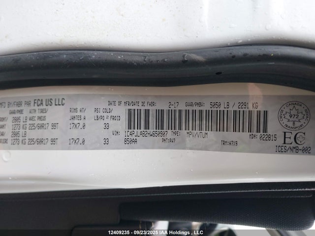 1C4PJLAB2HW650907 Jeep 2017