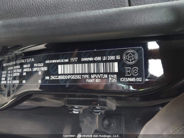 Jeep Renegade 2017 ZACCJBBBXHPG62582 Image 18