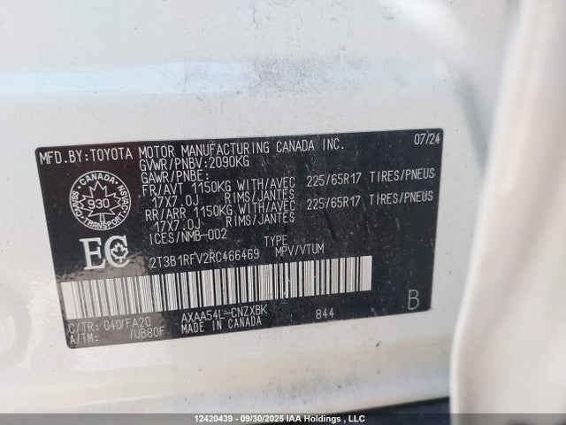 Toyota RAV4 LE 2024 2T3B1RFV2RC466469 Image 36
