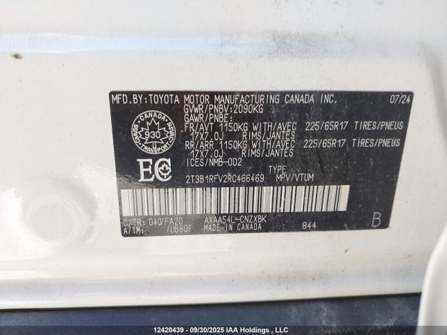 Toyota RAV4 LE 2024 2T3B1RFV2RC466469 Image 27