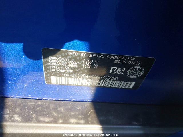 Subaru dib 2023 JF1VBAF68P9805080 Image 9