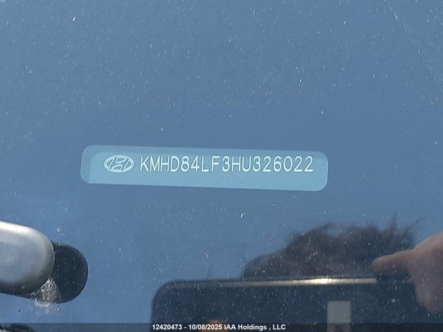 KMHD84LF3HU326022 Hyundai 2017