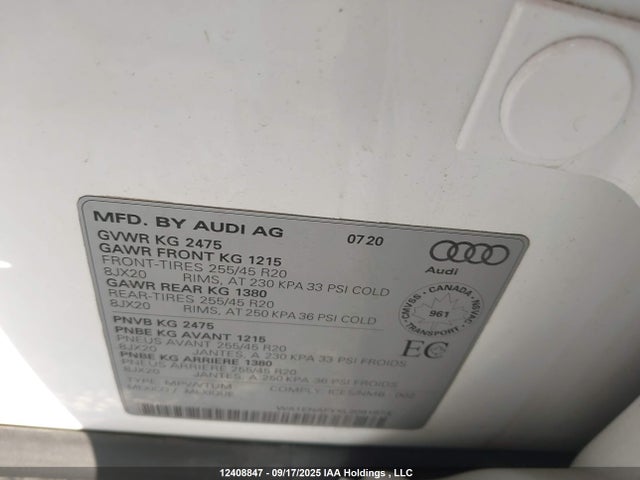 WA1ENAFYXL2091873 Audi Q5