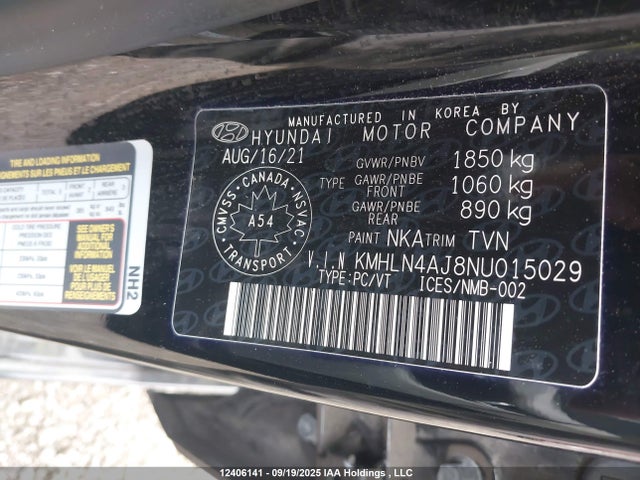 Hyundai gdi kappa 2022 KMHLN4AJ8NU015029 Image 9