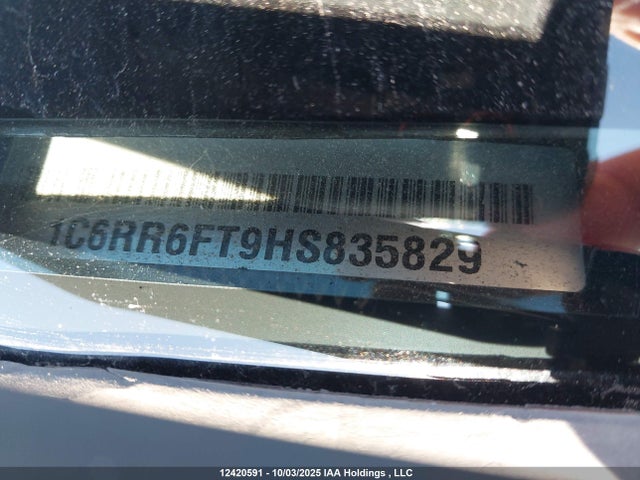 12420591 :رقم المزاد ، 1C6RR6FT9HS835829 vin ، 2017 Ram 1500 St مزاد بيع