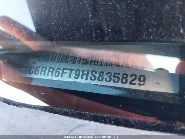 12420591 :رقم المزاد ، 1C6RR6FT9HS835829 vin ، 2017 Ram 1500 St مزاد بيع