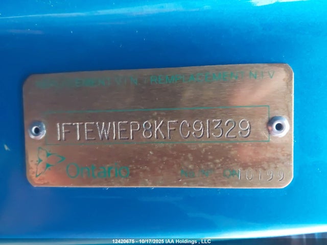 Ford 2.7l-4v 2019 1FTEW1EP8KFC91329 Image 9