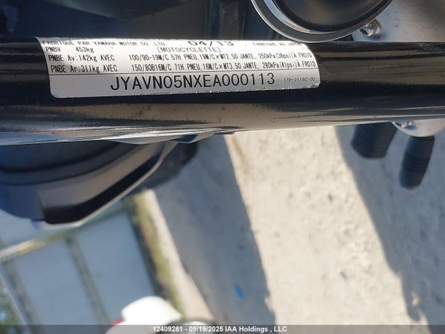 JYAVN05NXEA000113 Yamaha 2014
