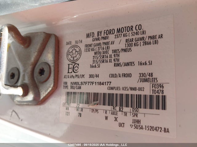Ford 2015 2015 NM0LS7F77F1184177 Image 9