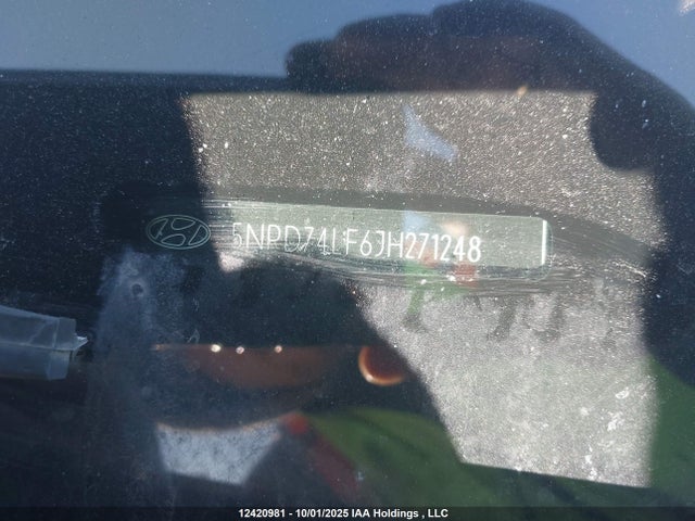 5NPD74LF6JH271248 Hyundai mpi nu