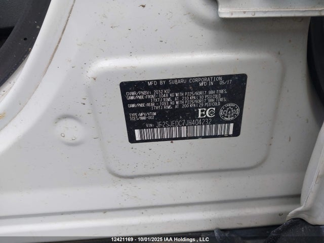 JF2SJEDC7JH404232 Subaru naturally aspirated c5