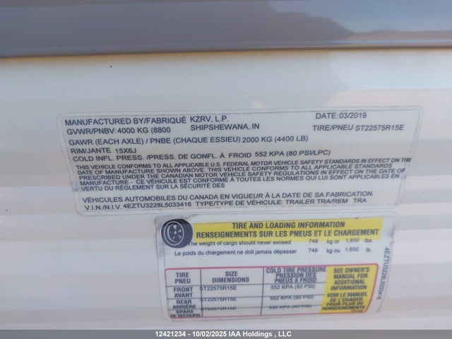 4EZTU3228L5033416 Kz-co 2020