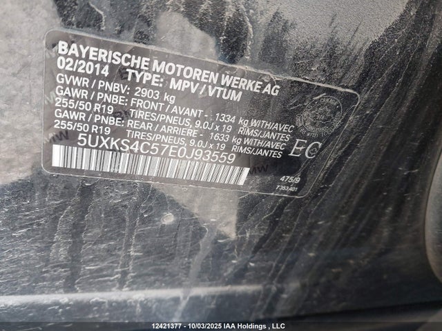 BMW X5 2014 5UXKS4C57E0J93559 Image 18