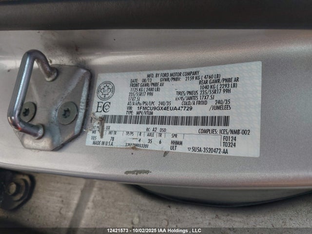 1FMCU9GX4EUA47729 Ford 2014