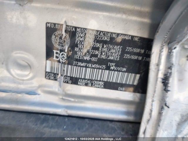 2T3RWRFV9LW094425 Toyota a25-fxz, 3nm+4nm
