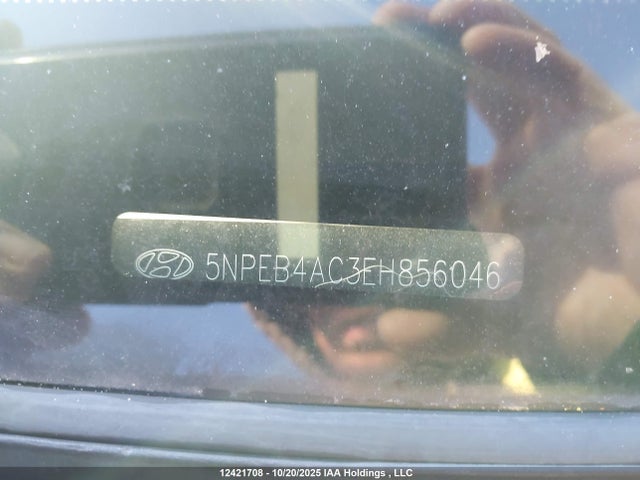 12421708 :رقم المزاد ، 5NPEB4AC3EH856046 vin ، 2014 Hyundai Sonata مزاد بيع