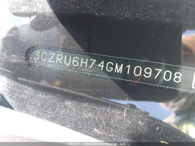 3CZRU6H74GM109708 Honda r18z9