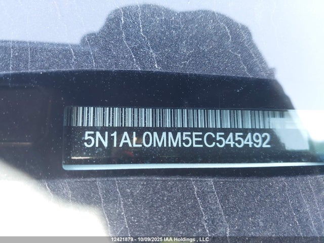 5N1AL0MM5EC545492 Infiniti 2014
