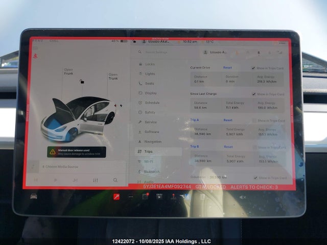 Tesla MODEL 3 2021 5YJ3E1EA4MF092744 Image 7
