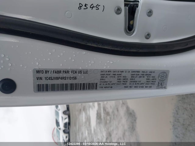 Продаж на аукціоні авто 2024 Jeep Wagoneer Series Ii, vin: 1C4SJVBP4RS113156, номер лоту: 12422295