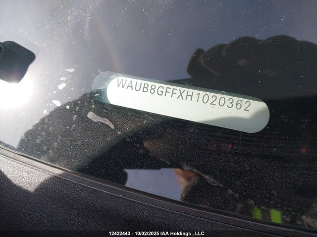 WAUB8GFFXH1020362 Audi A3