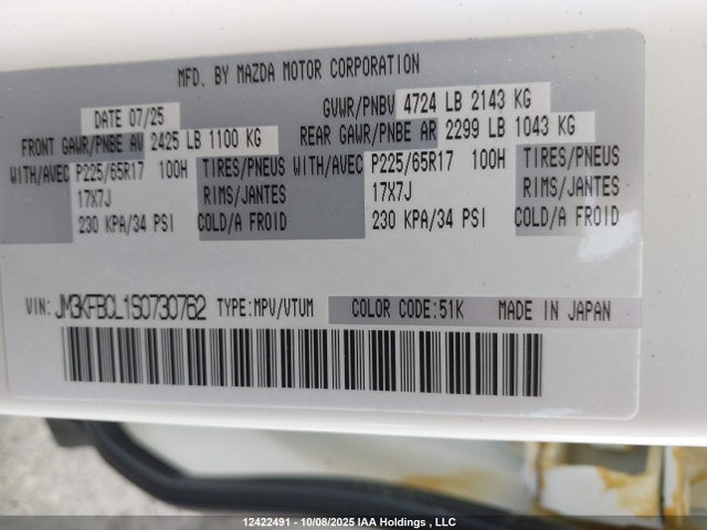 JM3KFBCL1S0730762 Mazda py