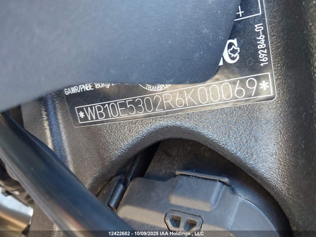 12422682 :رقم المزاد ، WB10E5302R6K00069 vin ، 2024 Bmw S 1000 R مزاد بيع