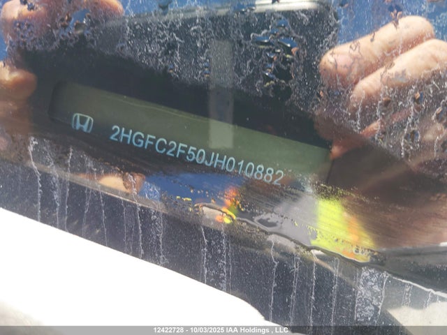 12422728 :رقم المزاد ، 2HGFC2F50JH010882 vin ، 2018 Honda Civic Lx مزاد بيع