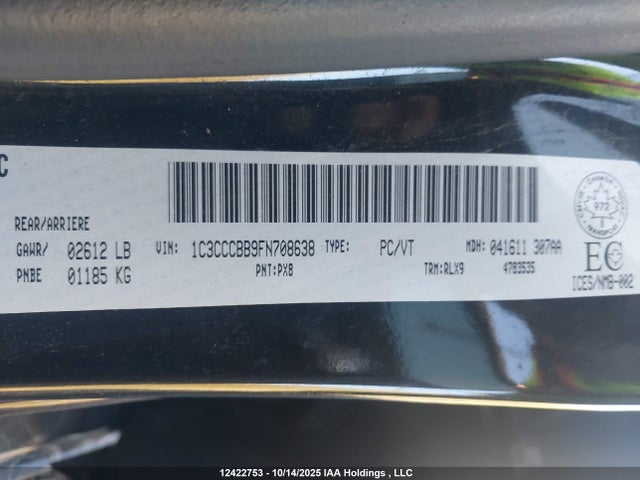 1C3CCCBB9FN708638 Chrysler 200