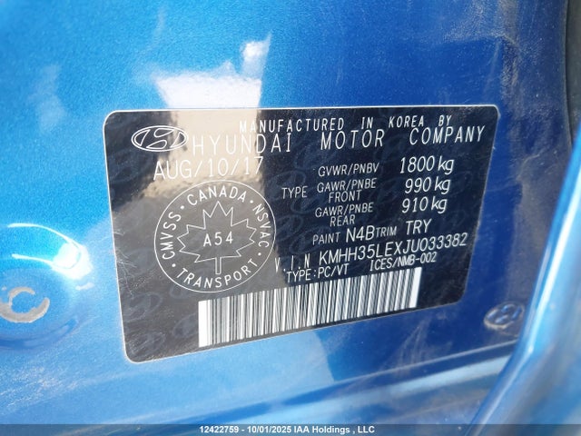 Hyundai gdi nu 2018 KMHH35LEXJU033382 Image 9